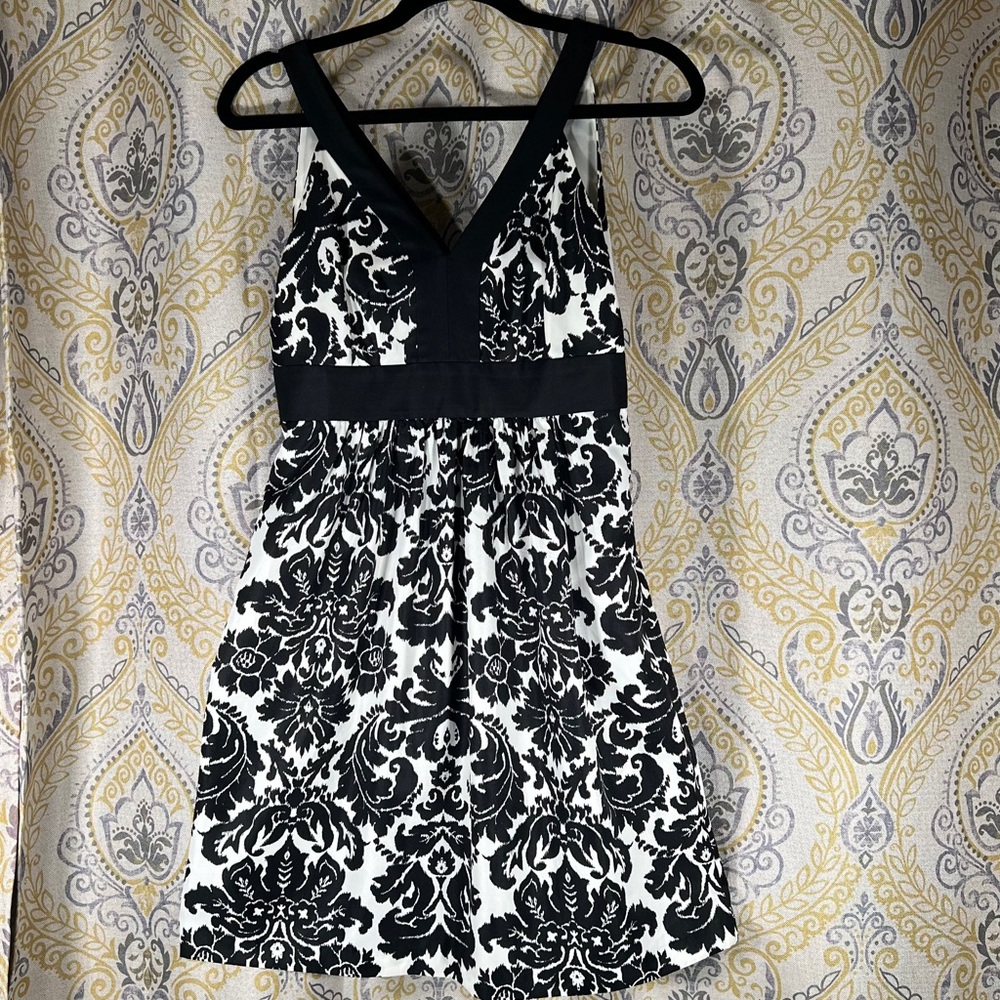 Ann Taylor Loft Black and White Dress - Size 0
